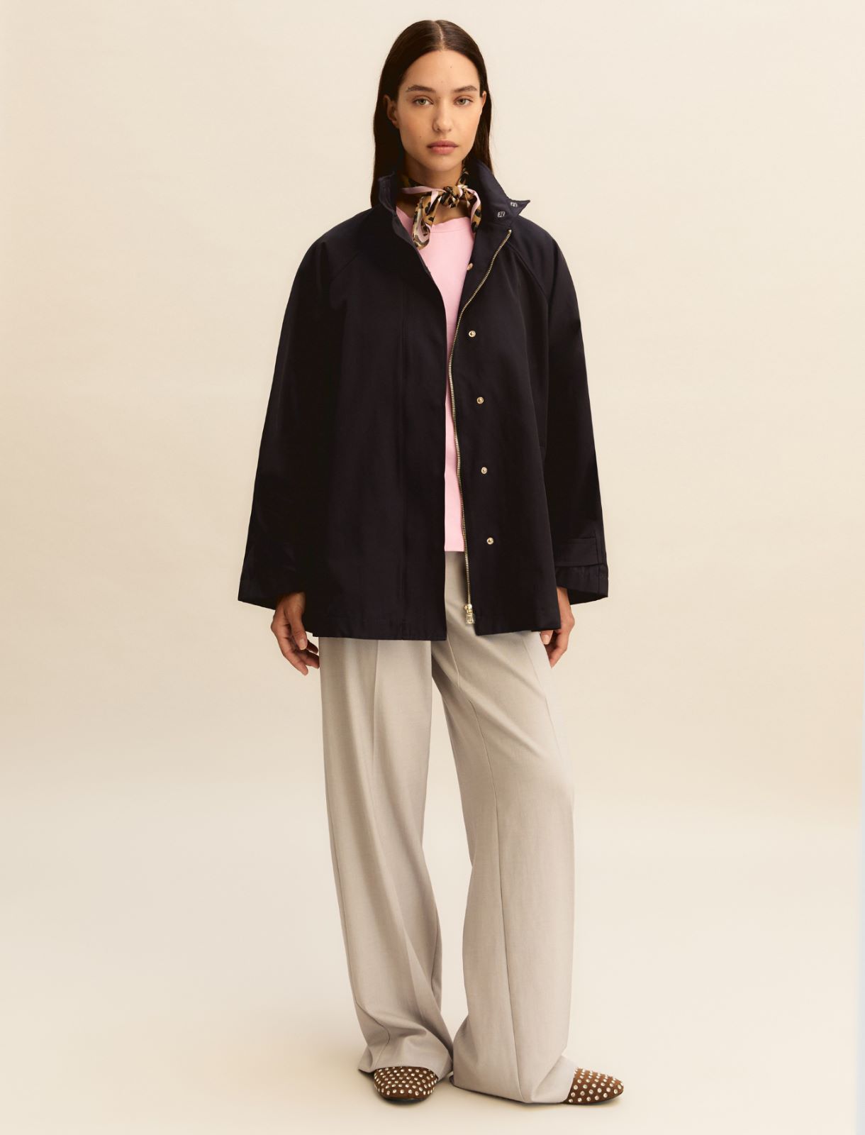 Water-repellent raincoat - NAVY - Emme