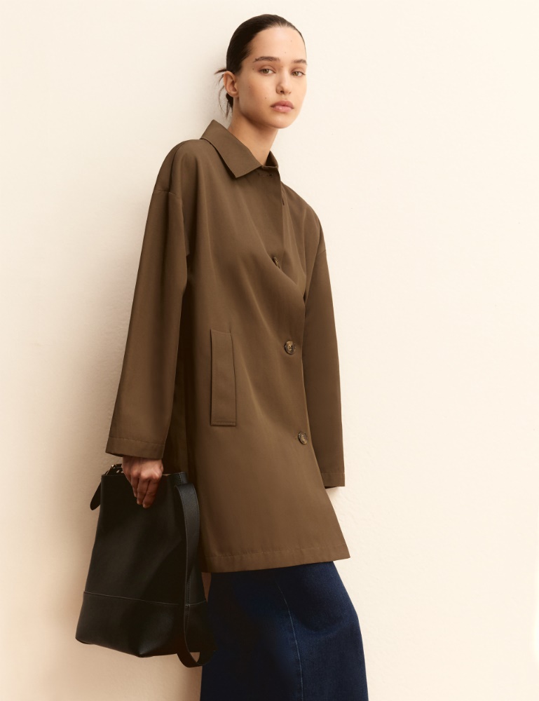 Water-repellent duster coat - Emme
