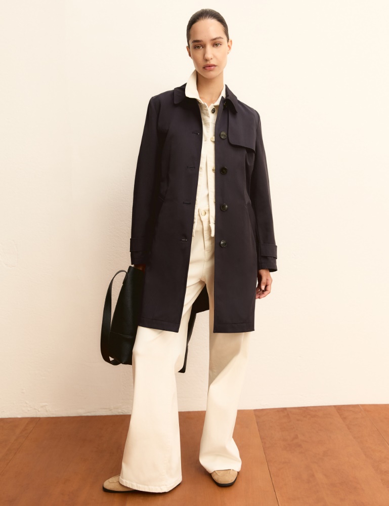 Single-breasted water-repellent trench coat - Emme - 2