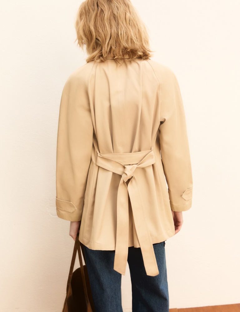 Short water-repellent trench coat - Emme - 5