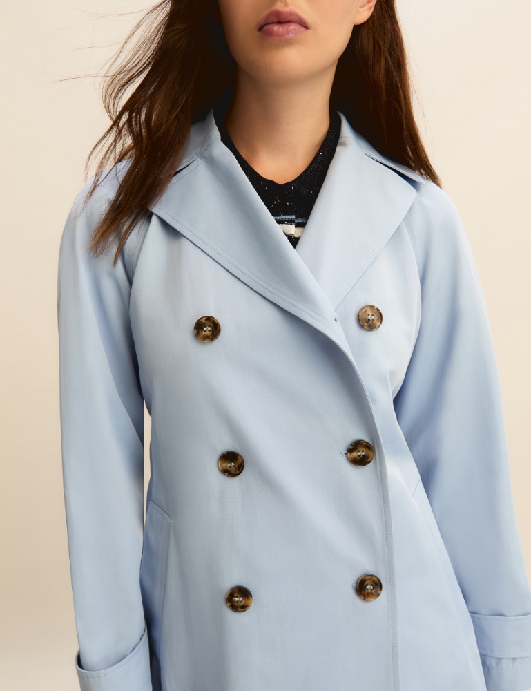 Short water-repellent trench coat - Emme - 4