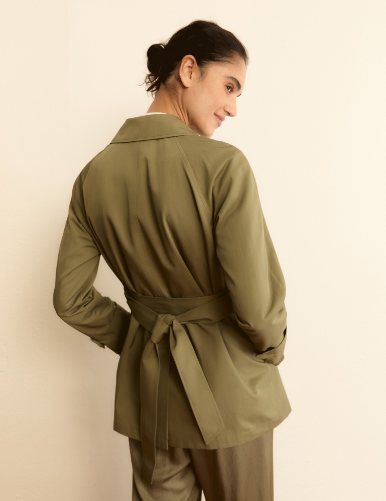 Short water-repellent trench coat - Emme - 5