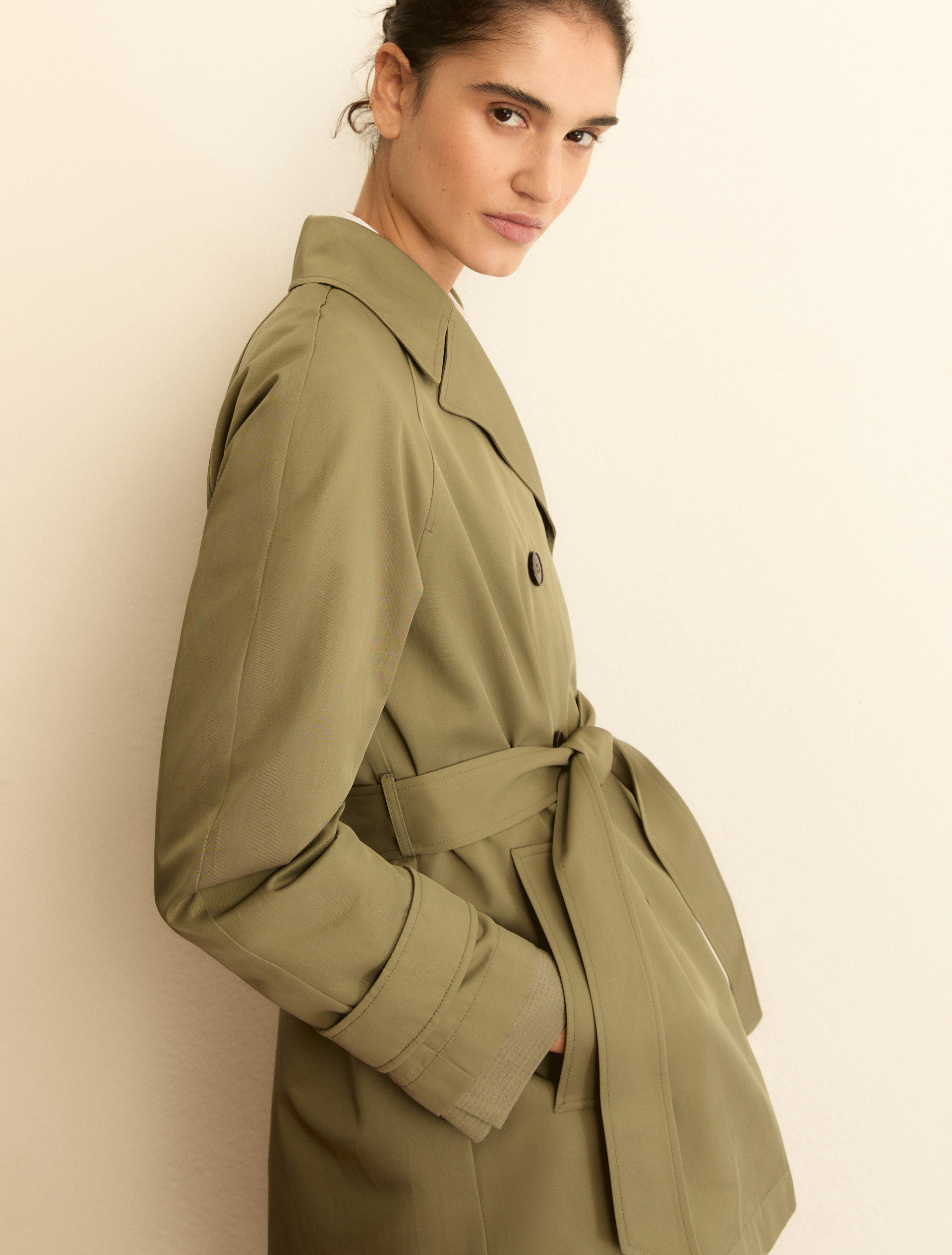 Trench corto antigoccia - VERDE SOTTOBOSCO - Emme - 6