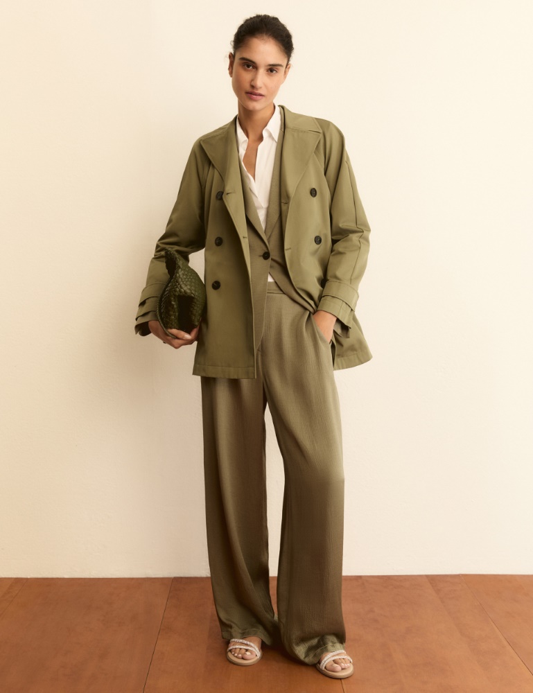 Short water-repellent trench coat - Emme - 4