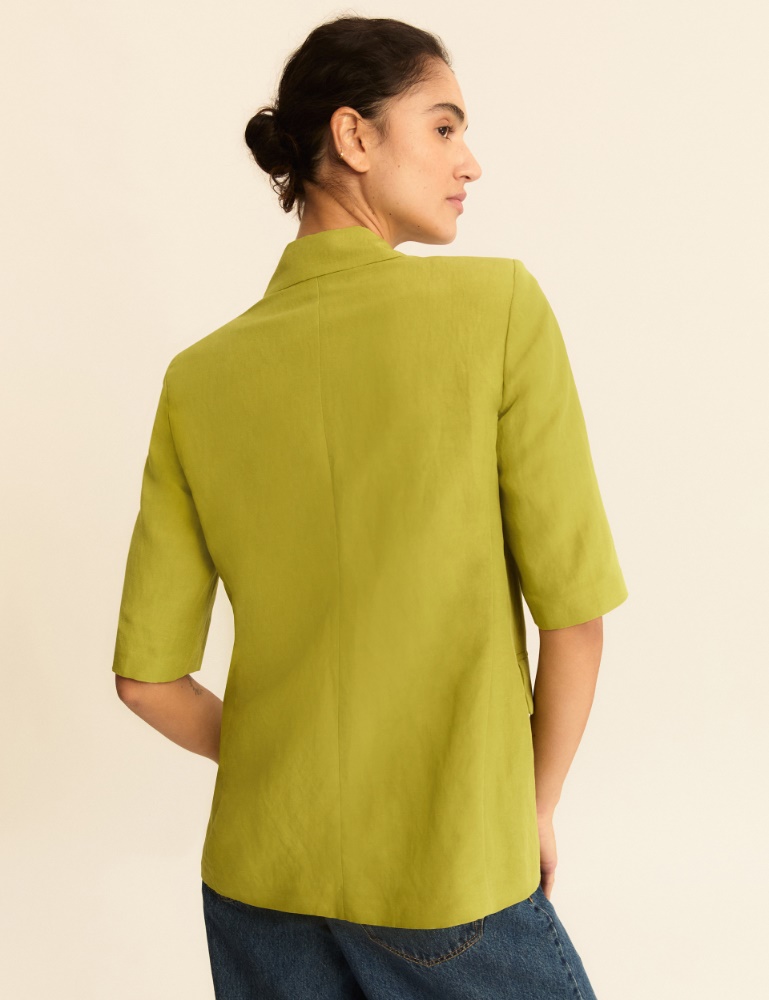 Blazer a manica corta in lino - Emme - 3