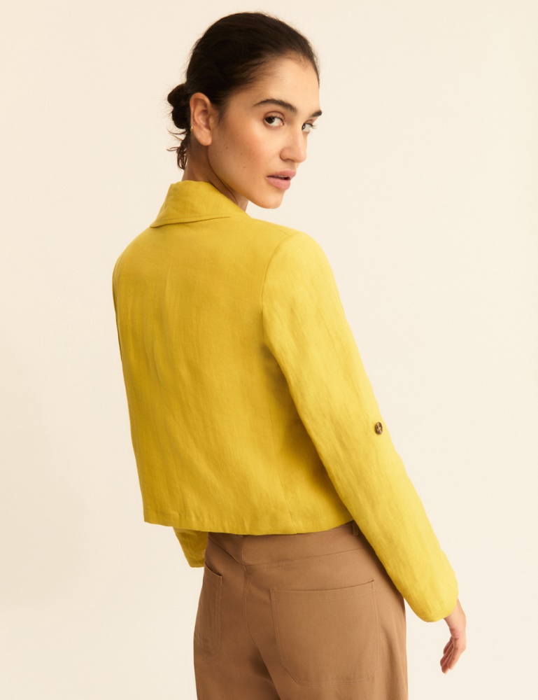 Blazer in lino con manica arrotolabile - Emme - 2