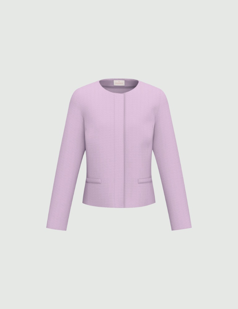 Short basketweave jacket - Emme - 4