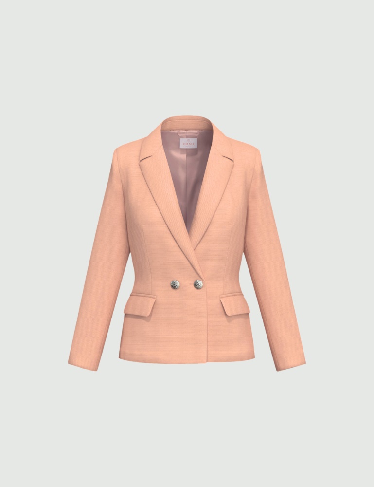 Double-breasted stretch faille blazer - Emme - 2