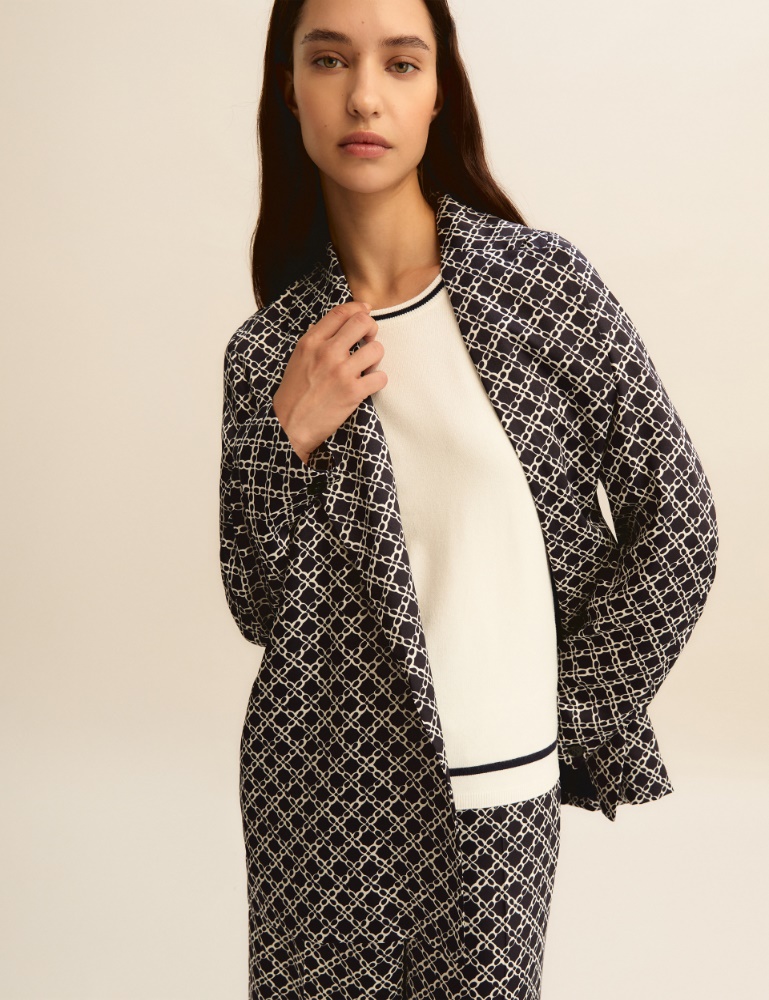 Printed twill jacket - Emme - 6