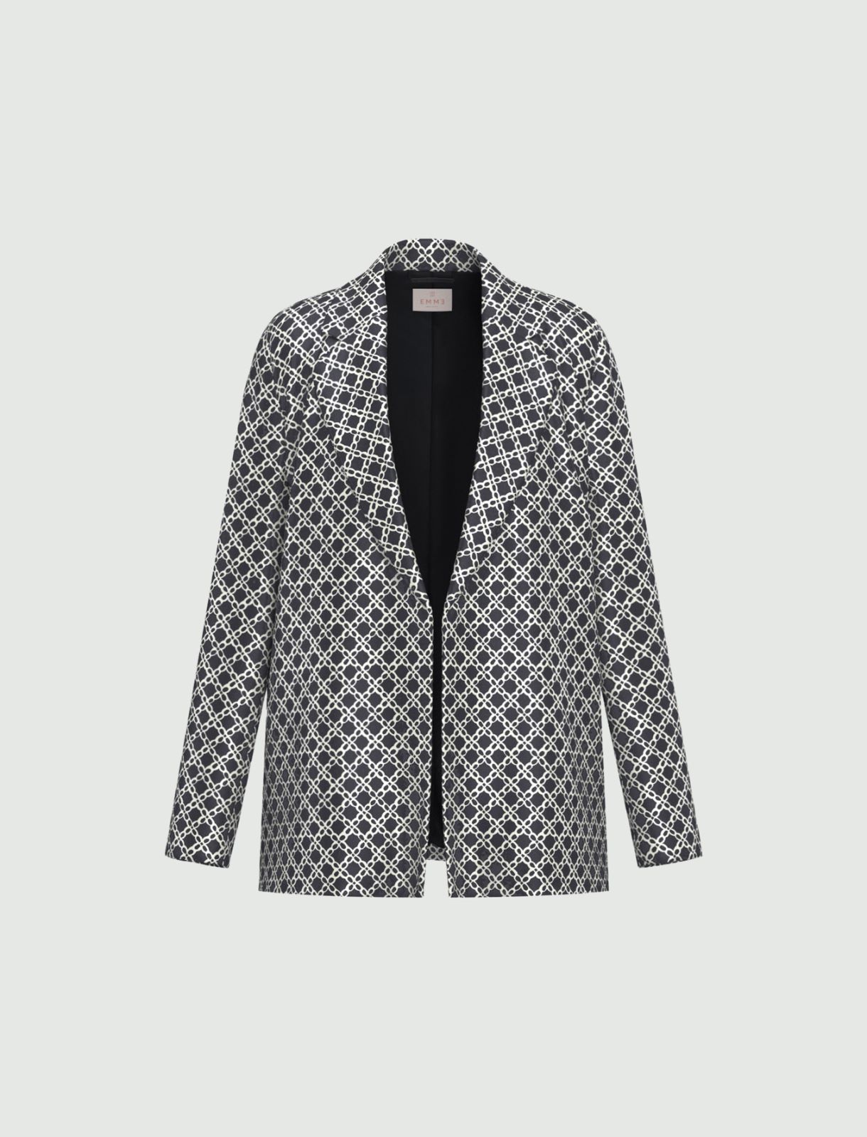 Printed twill jacket - NAVY - Emme - 4