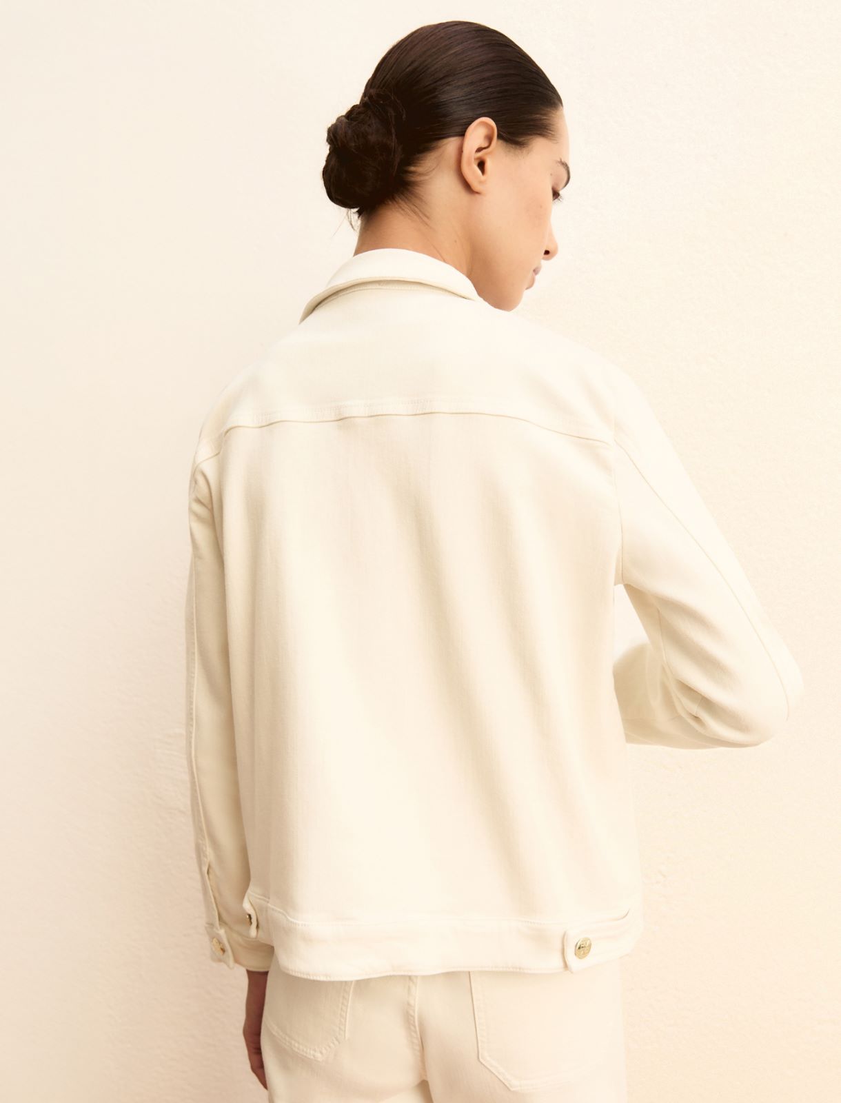 Giacchina in gabardina - BIANCO LANA - Emme - 3