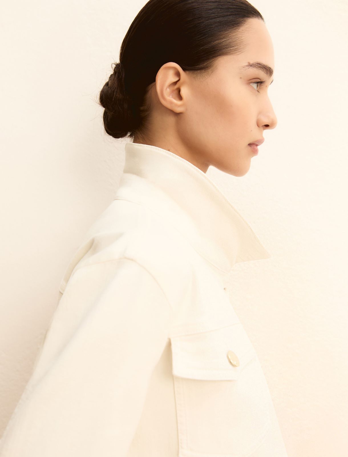 Giacchina in gabardina - BIANCO LANA - Emme - 6