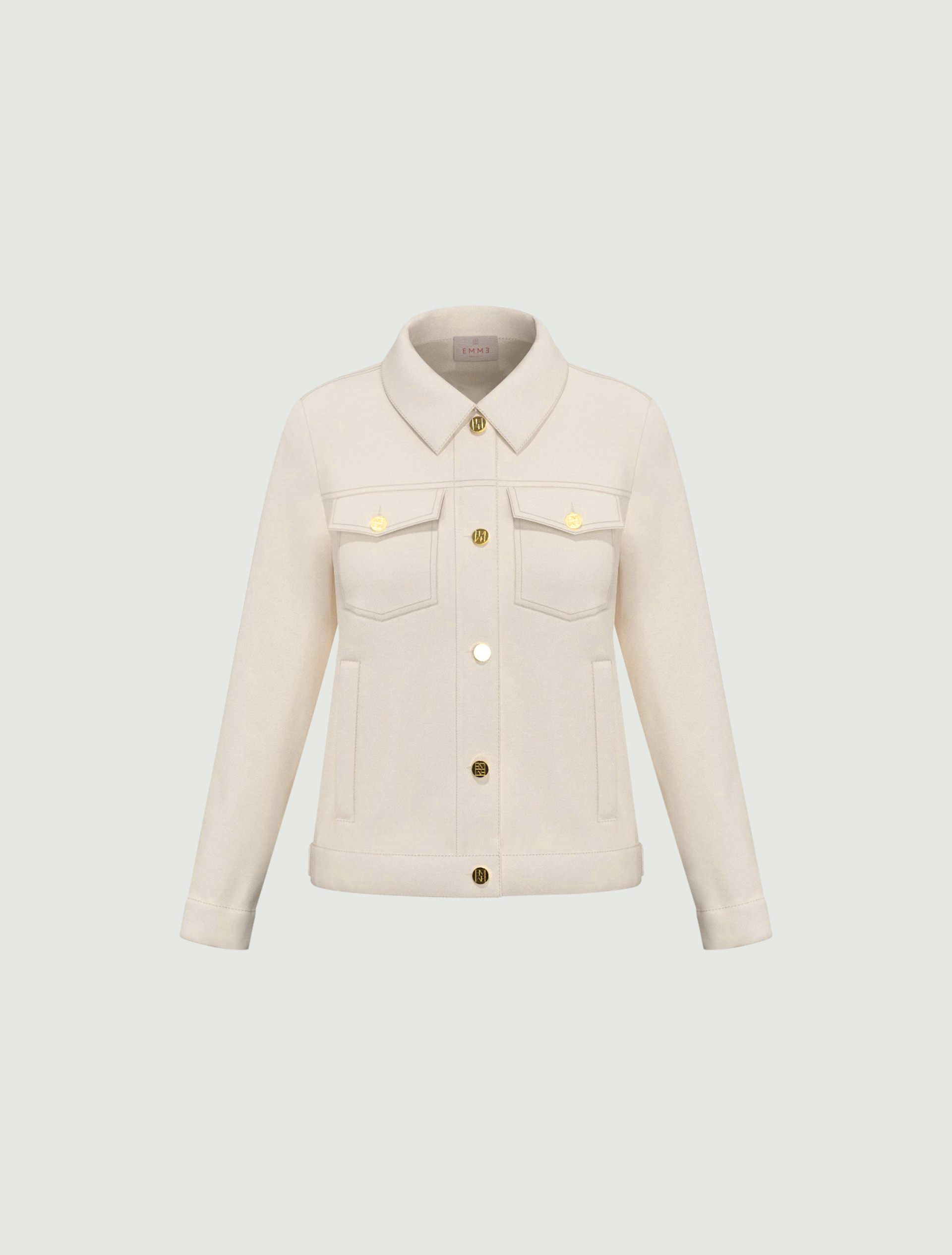 Giacchina in gabardina - BIANCO LANA - Emme - 5