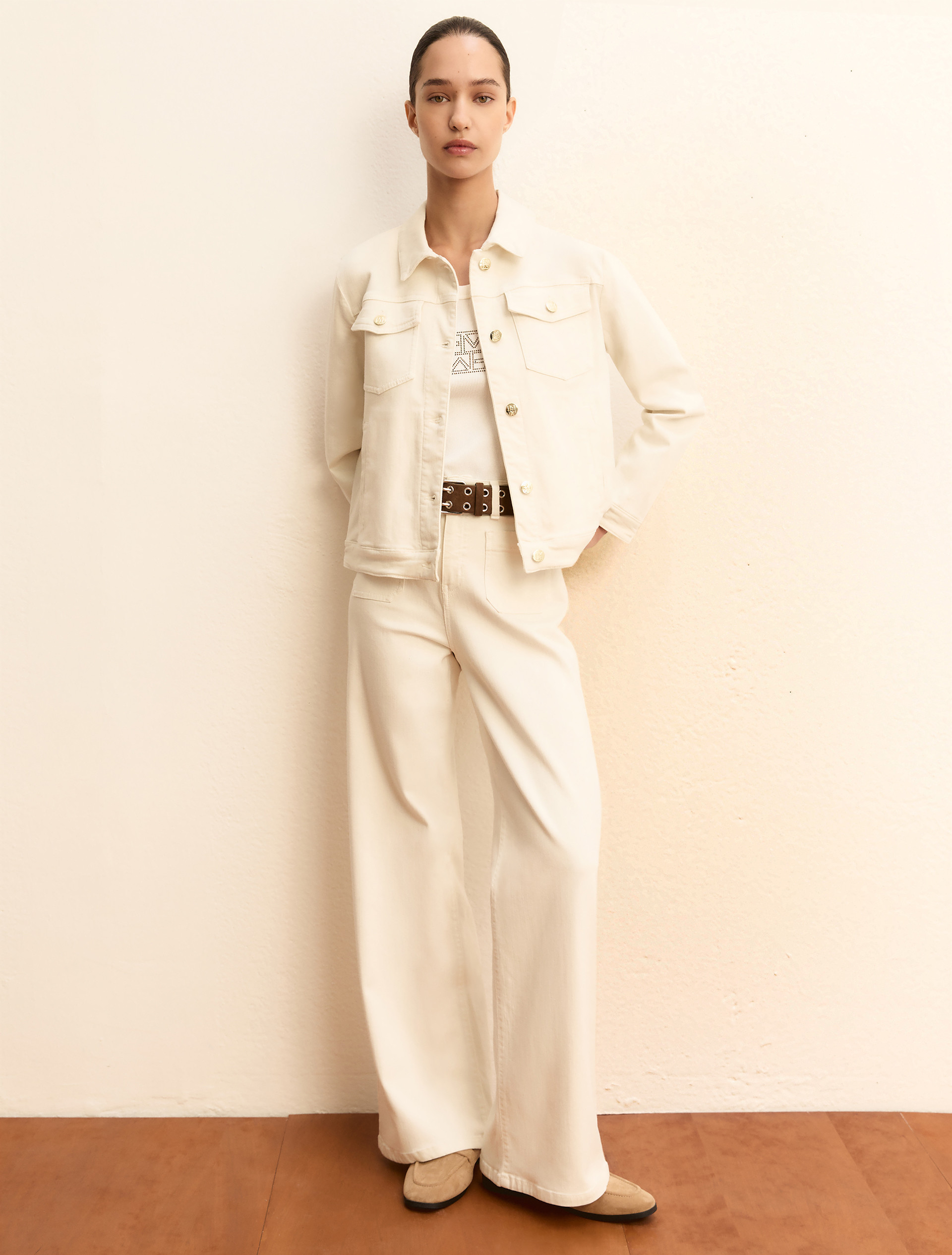 Giacchina in gabardina - BIANCO LANA - Emme - 2