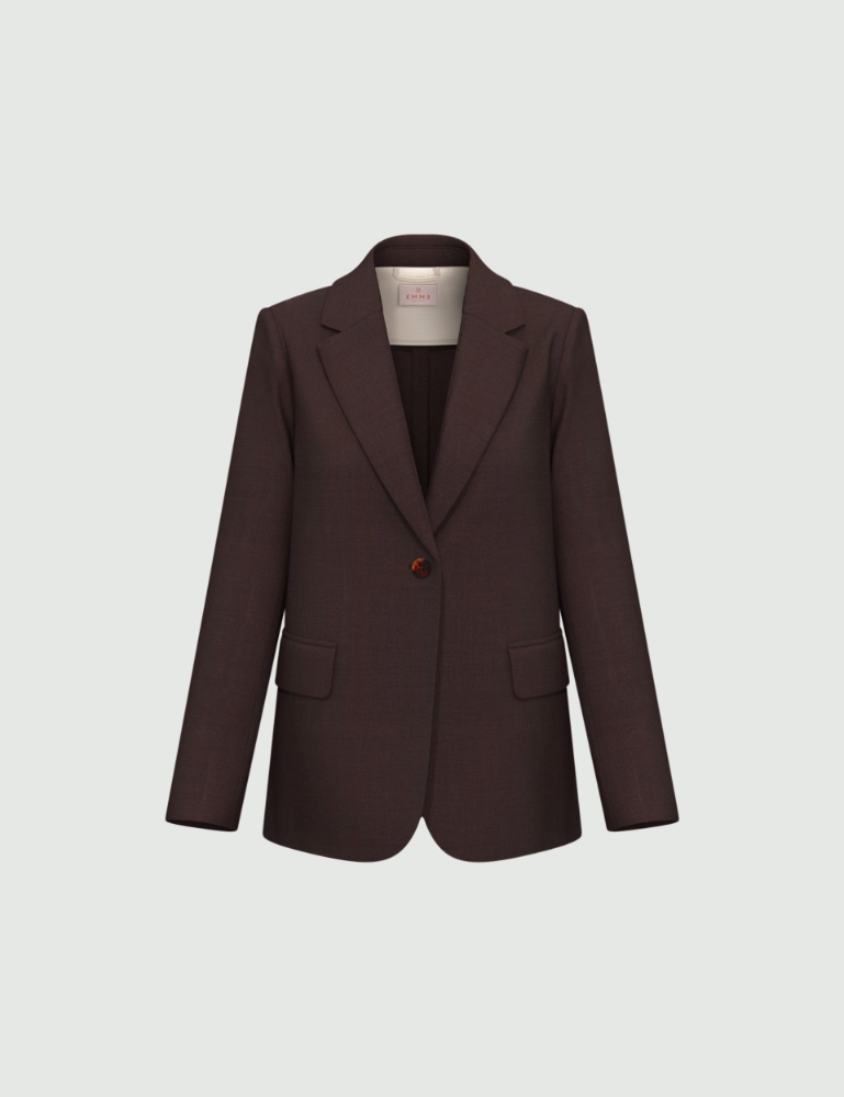 Giacca in twill di misto lino - Emme - 4