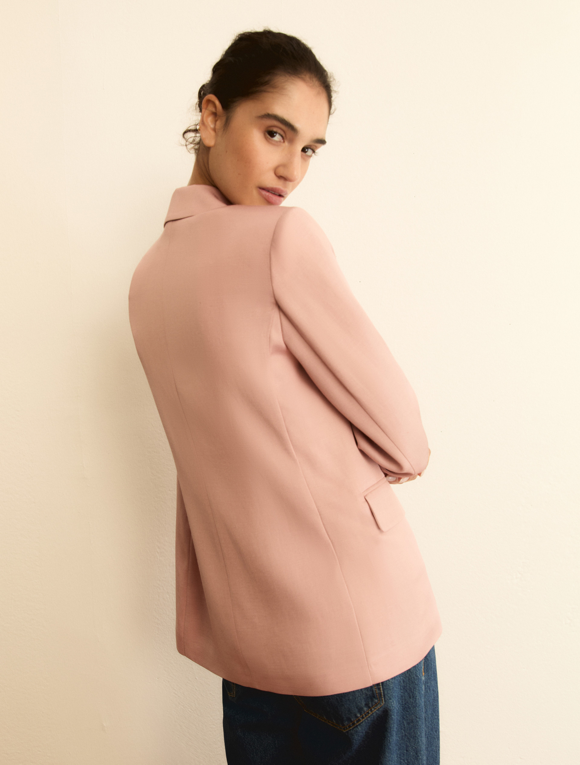 Giacca in twill di misto lino - ROSA - Emme - 3