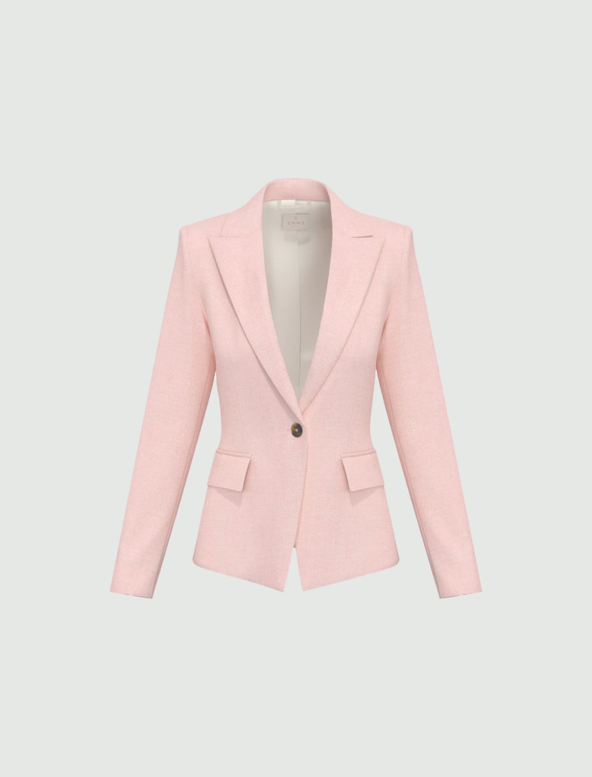 Lamé-adorned viscose jacket - PINK - Emme - 4