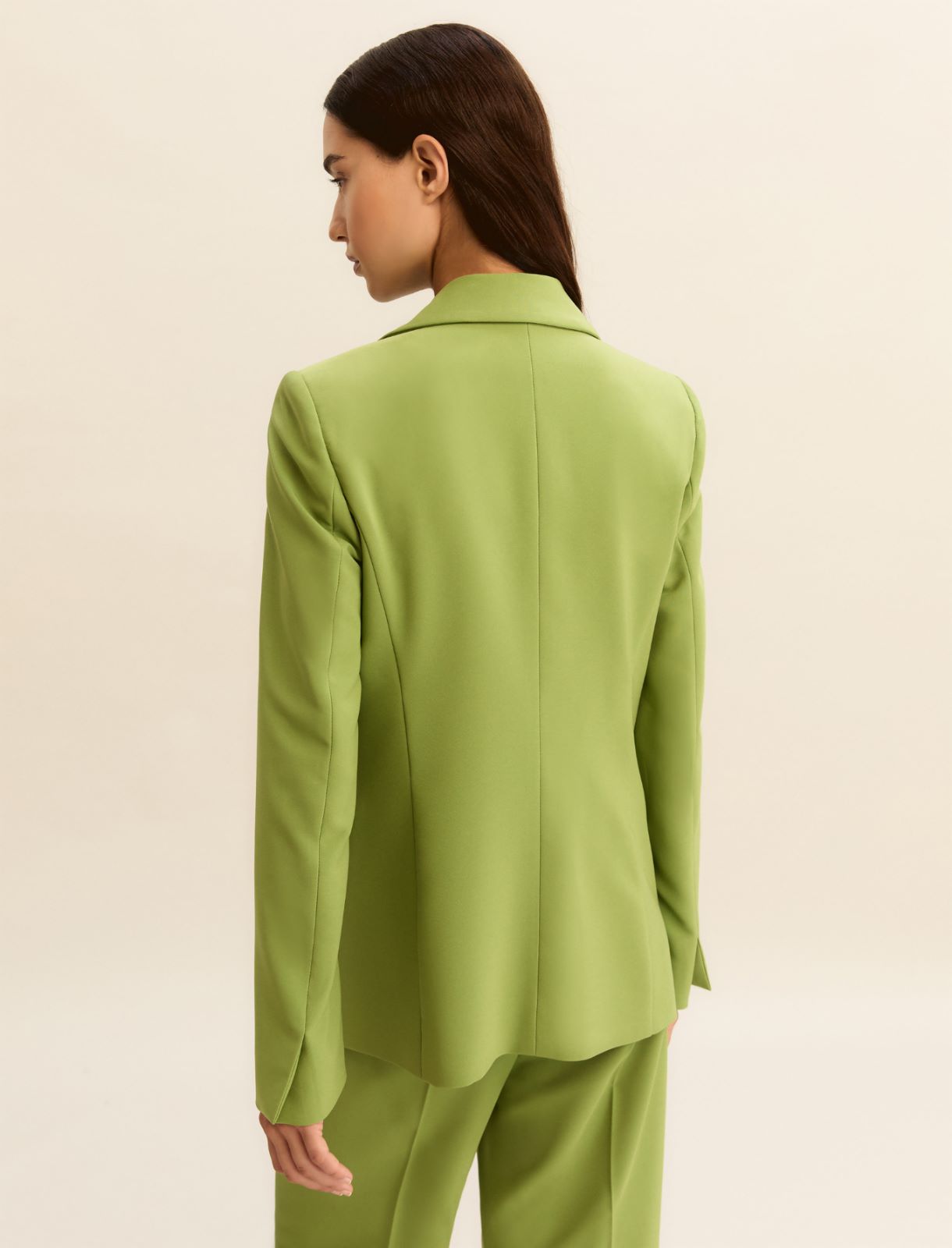 Giacca in tessuto stretch - VERDE - Emme - 3
