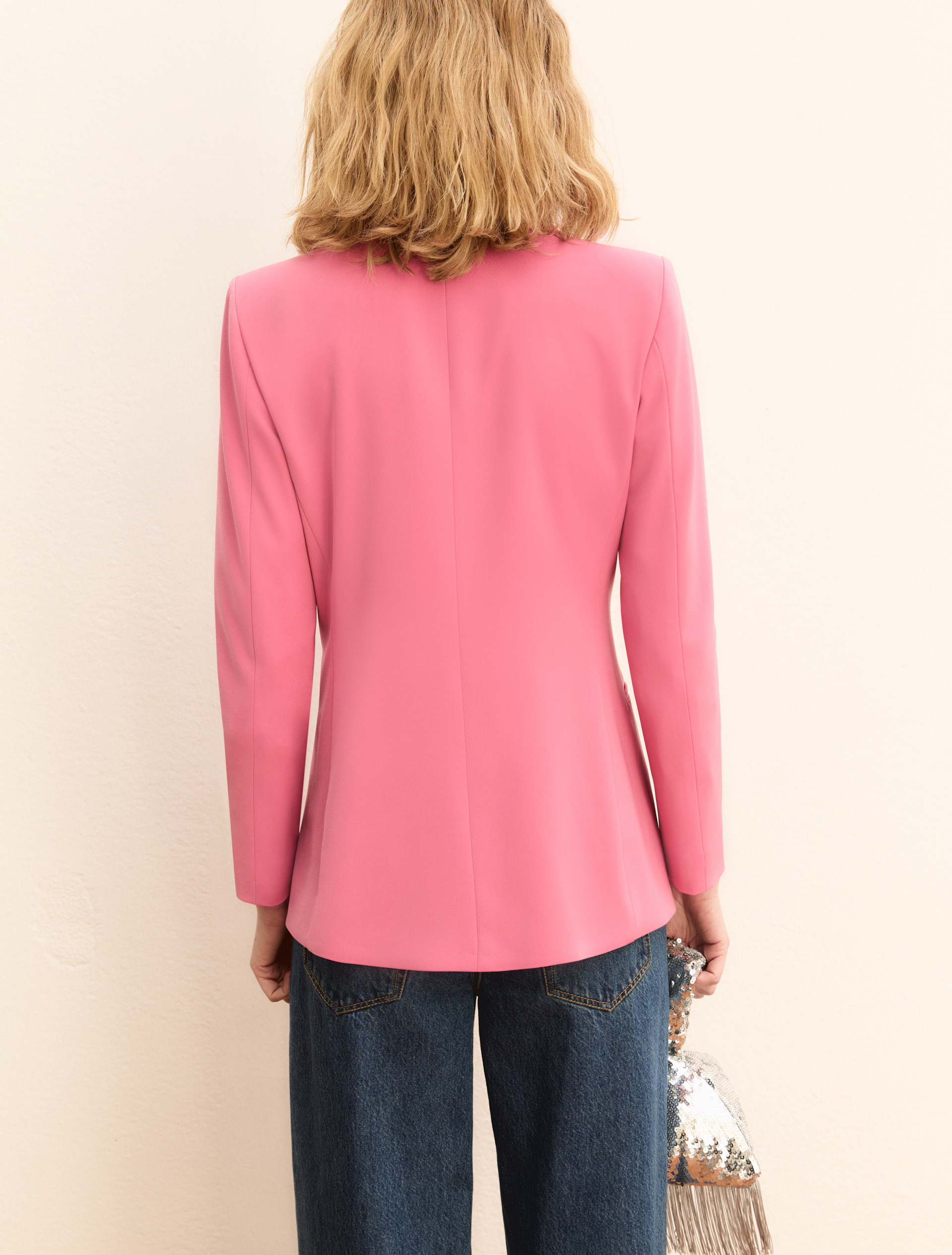 Blazer doppiopetto stretch - ROSA ANTICO - Emme - 3