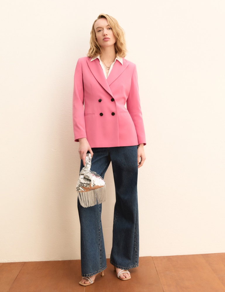 Double-breasted stretch blazer - Emme - 2