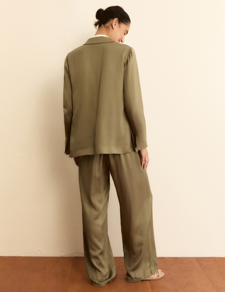 Flowing viscose acetate suit - Emme - 3