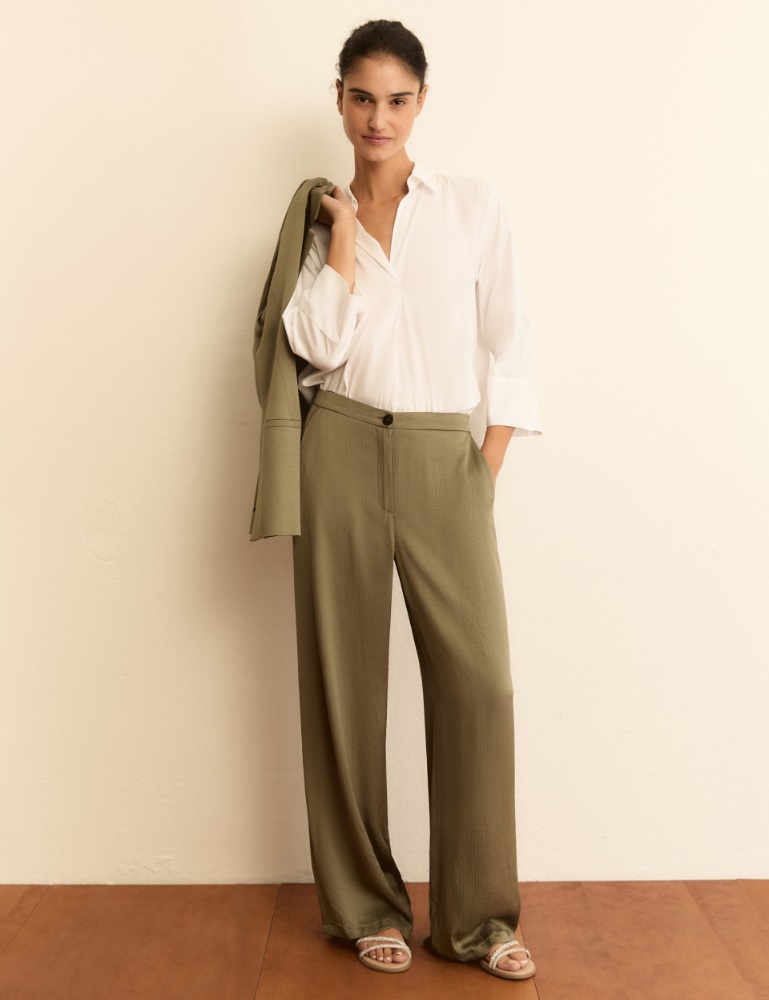 Flowing viscose acetate suit - Emme - 6