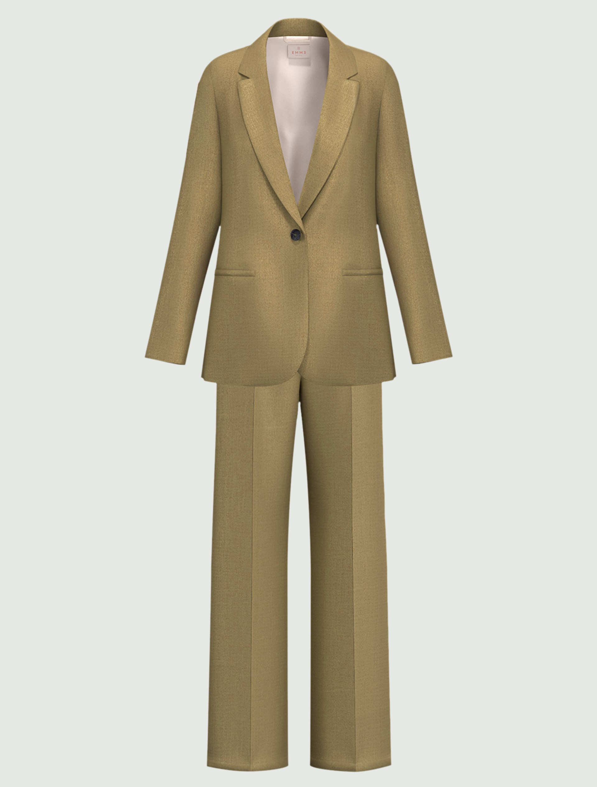 Completo fluido in acetato di viscosa - VERDE SOTTOBOSCO - Emme - 4