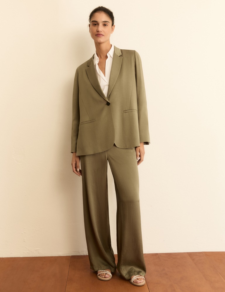 Flowing viscose acetate suit - Emme - 2