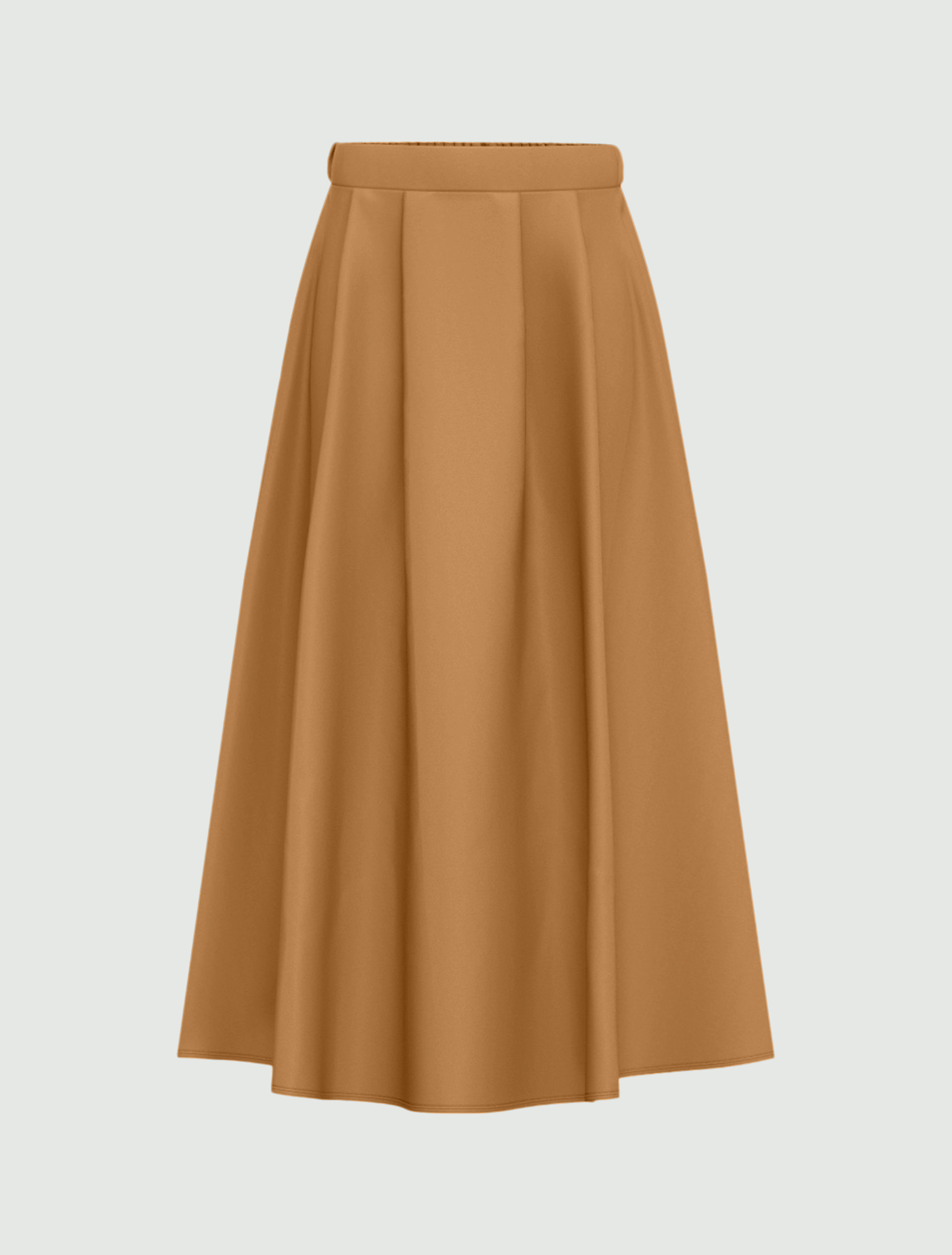 Long taffeta skirt - CAMEL - Emme - 4