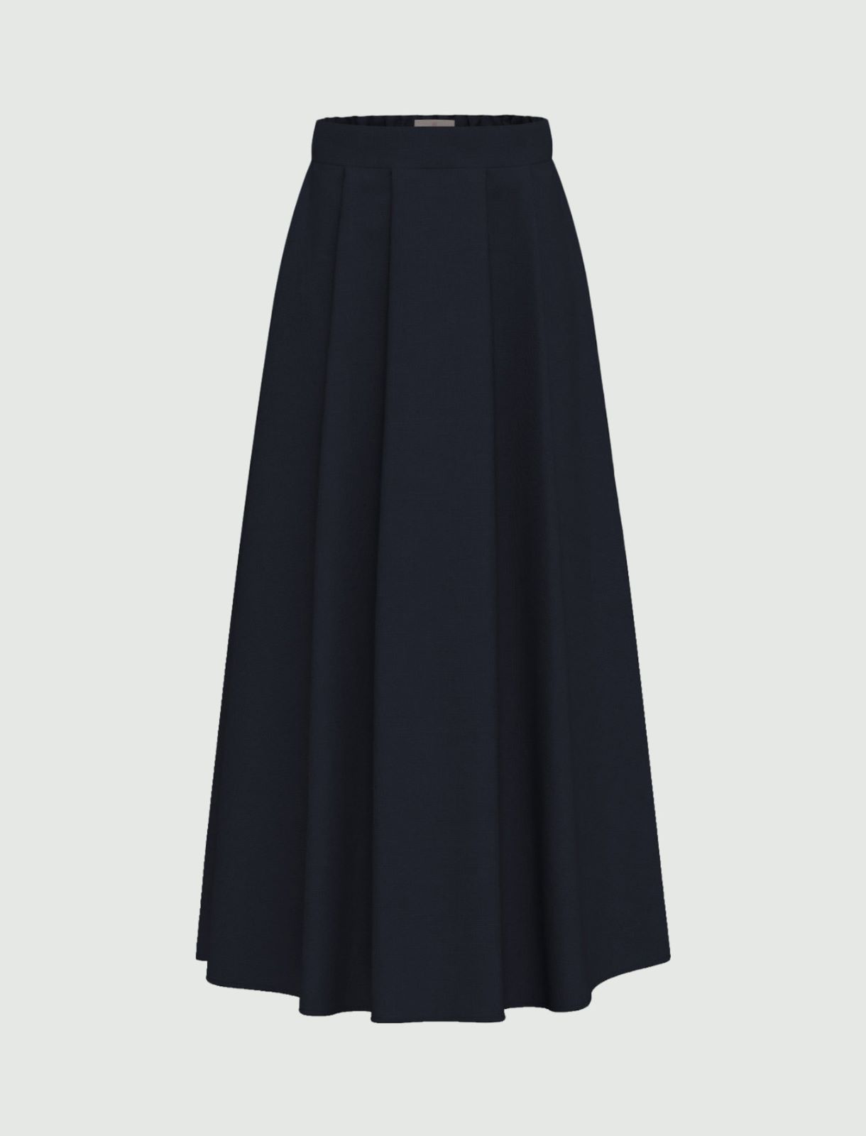 Pleated linen skirt - MIDNIGHTBLUE - Emme - 4