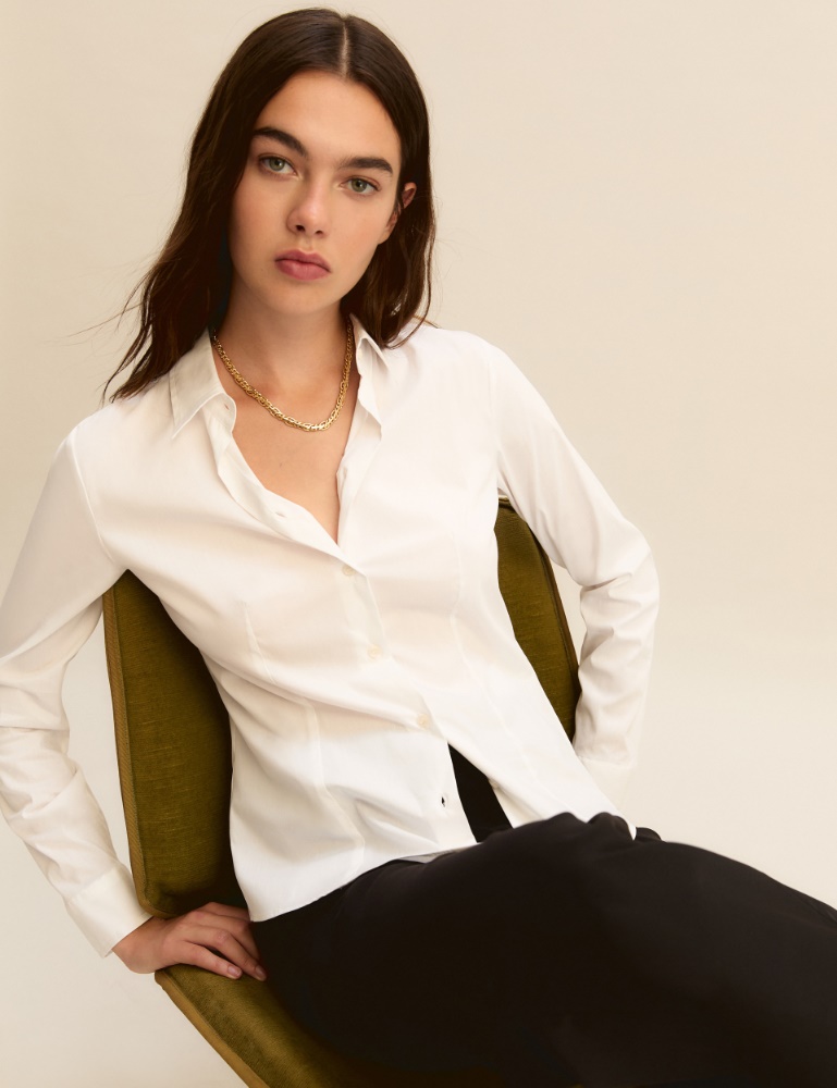 Stretch poplin shirt - Emme