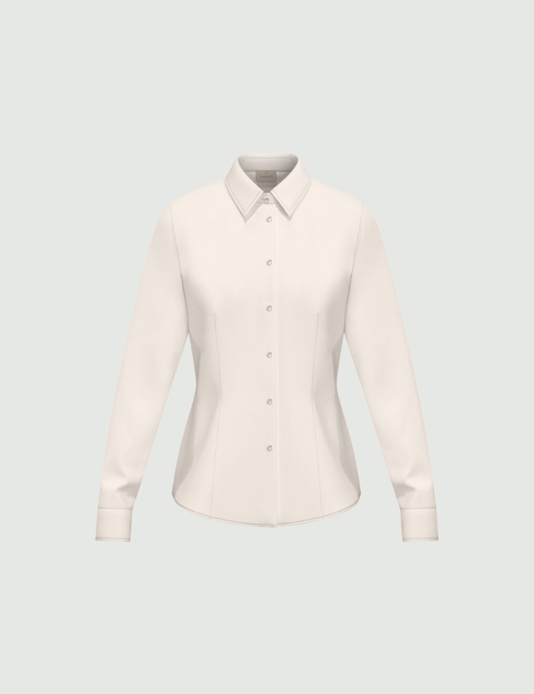 Stretch poplin shirt - Emme - 6