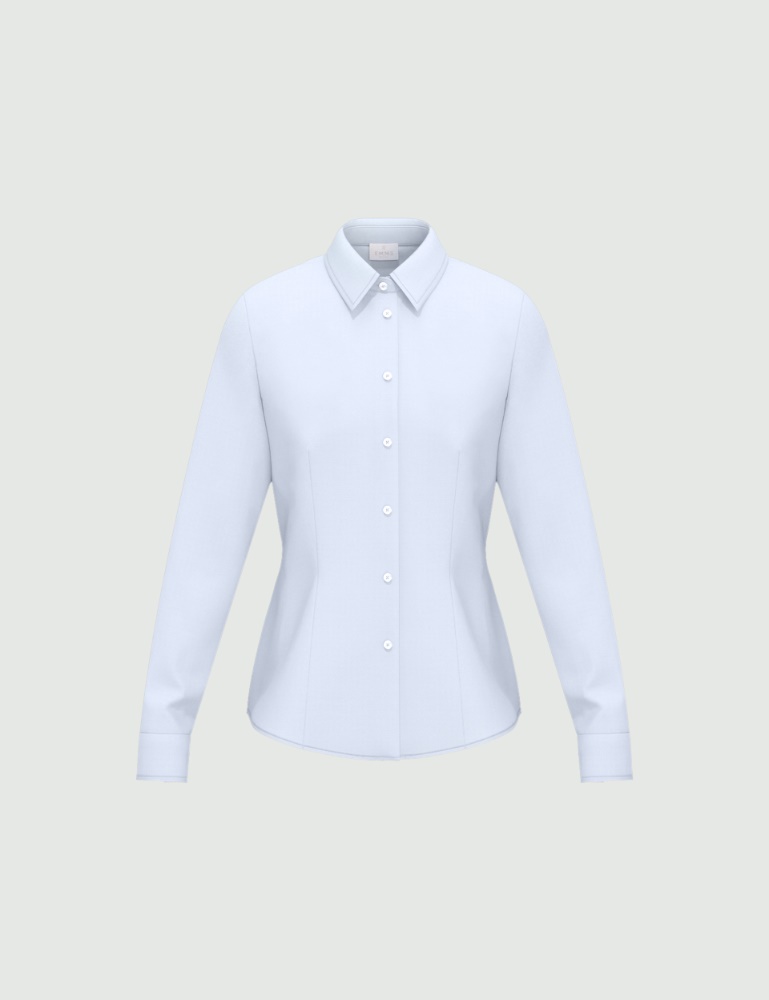 Stretch poplin shirt - Emme - 5