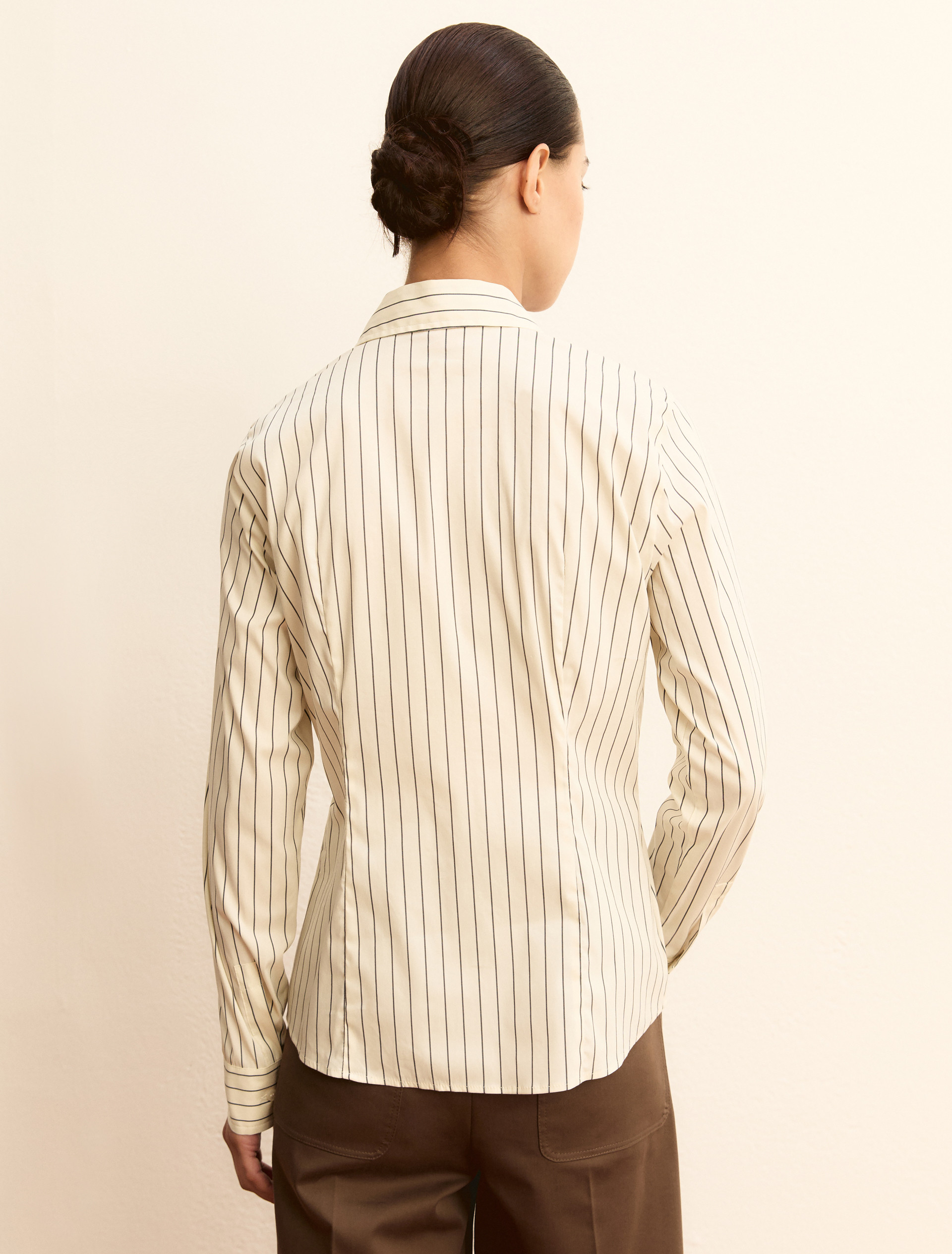 Stretch poplin shirt - NAVY - Emme - 3