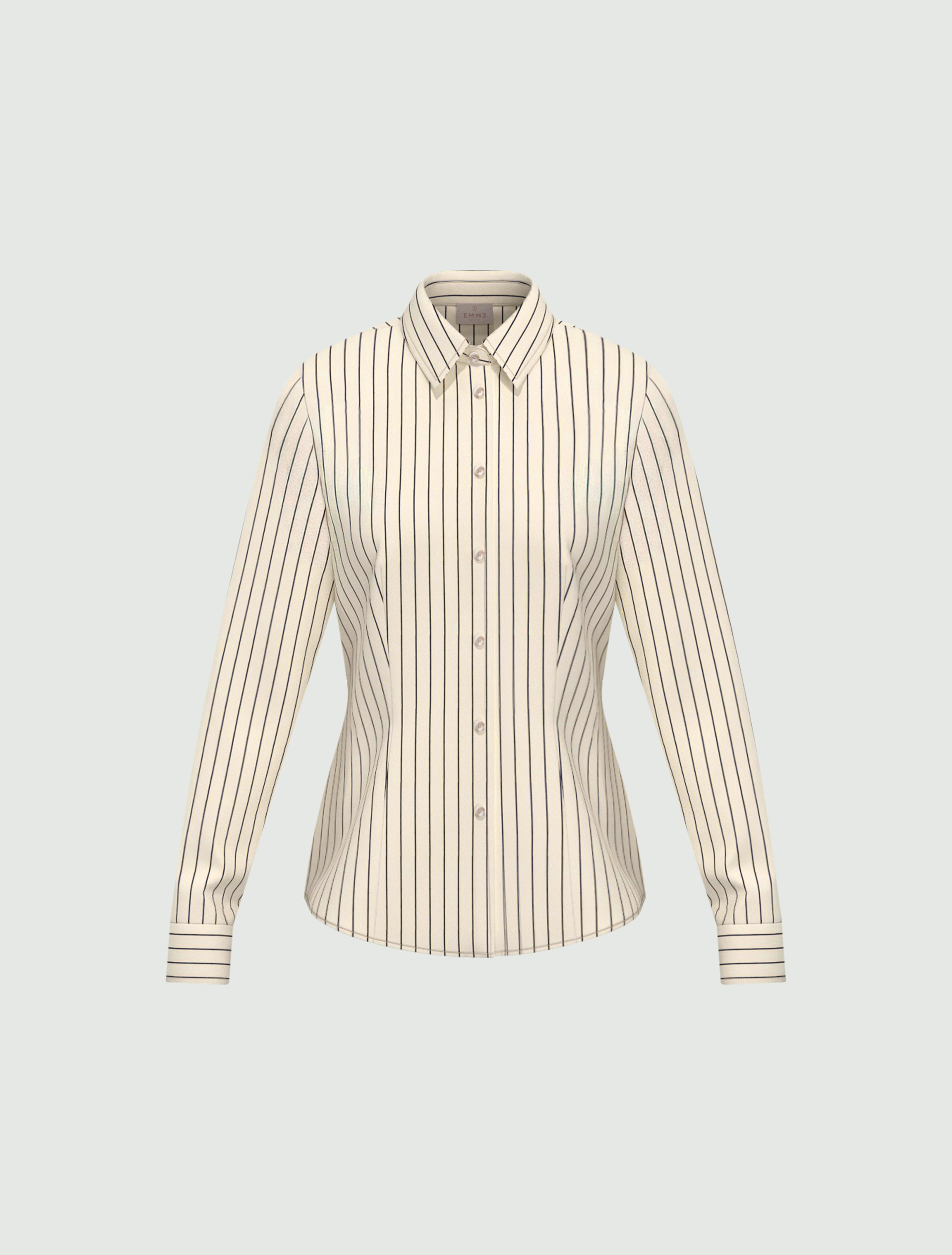 Stretch poplin shirt - NAVY - Emme - 4