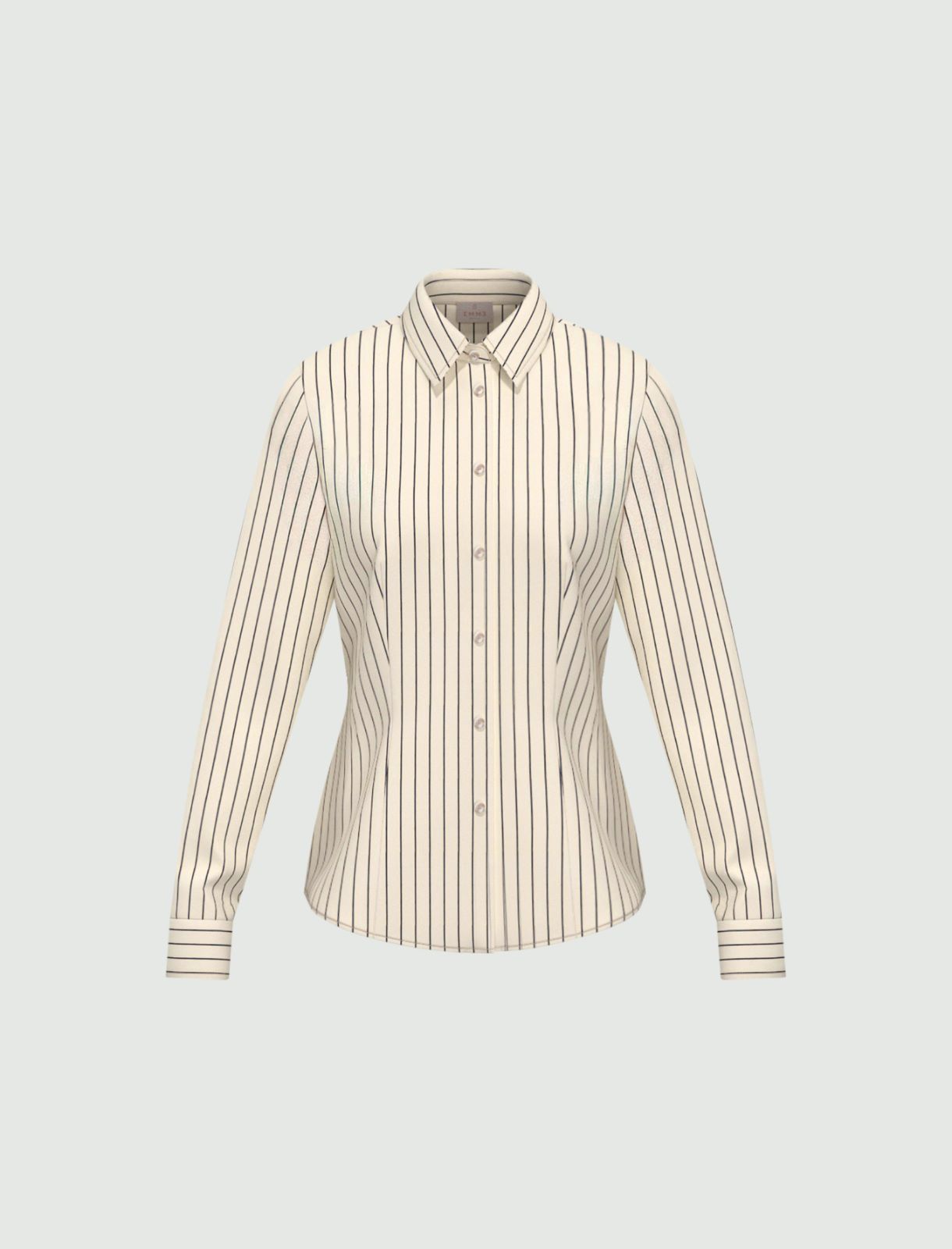 Stretch poplin shirt - NAVY - Emme - 4