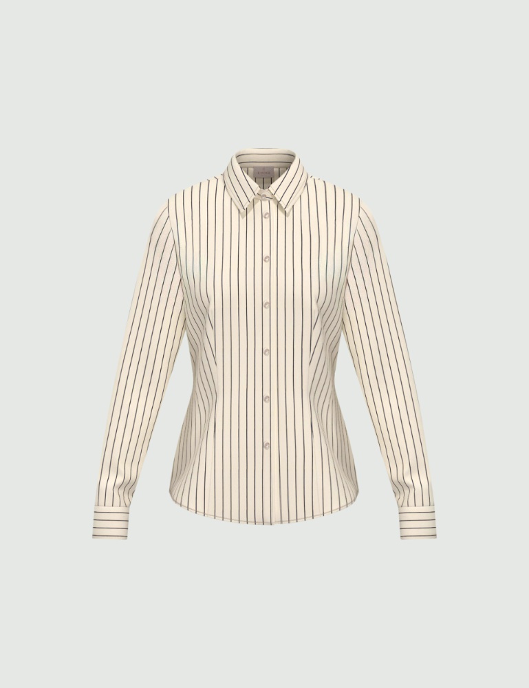 Stretch poplin shirt - Emme - 5