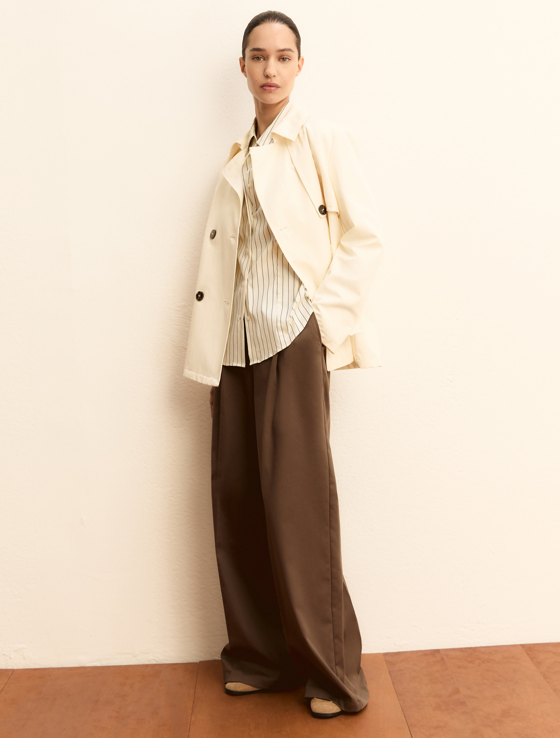 Stretch poplin shirt - NAVY - Emme - 2