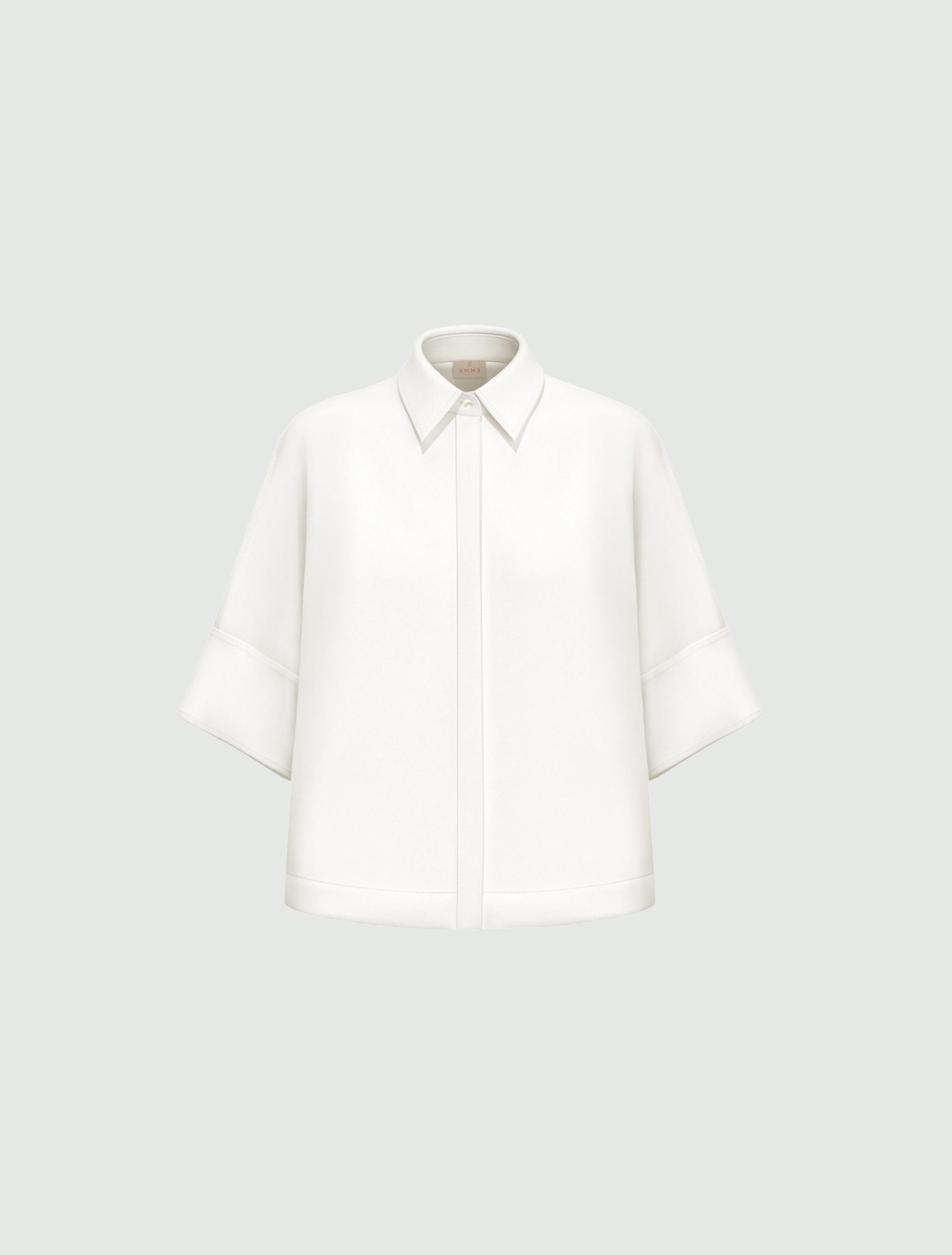 Kimono-sleeve shirt - WHITE - Emme - 4