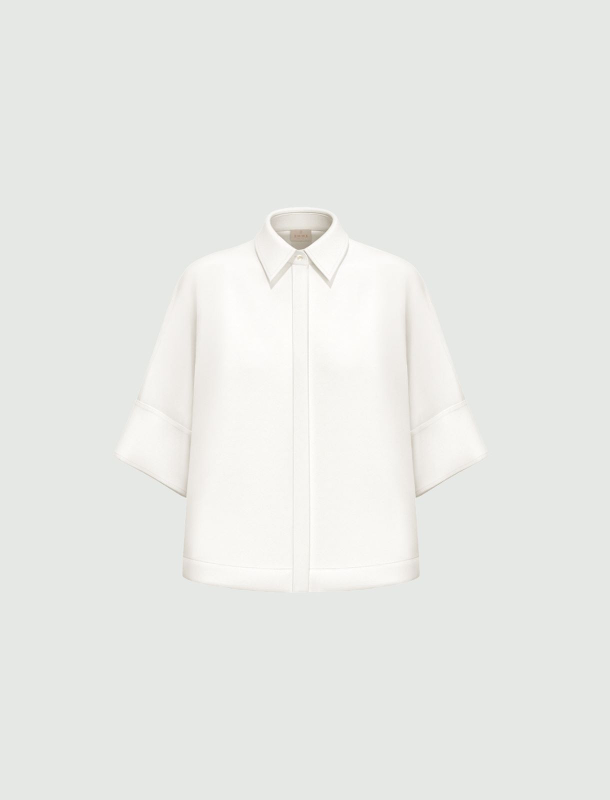Kimono-sleeve shirt - WHITE - Emme - 4