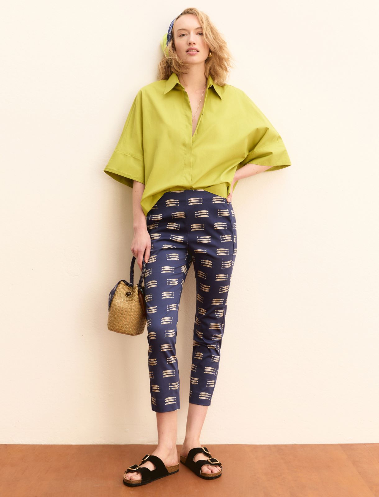 Kimono-sleeve shirt - APPLE GREEN - Emme - 2