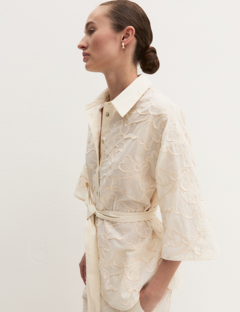 Camicia con cintura abbinata - Emme - 3