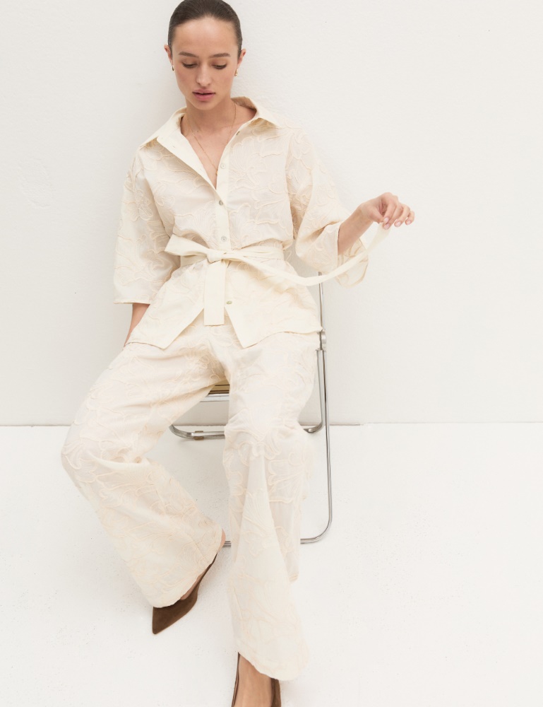 Camicia con cintura abbinata - Emme