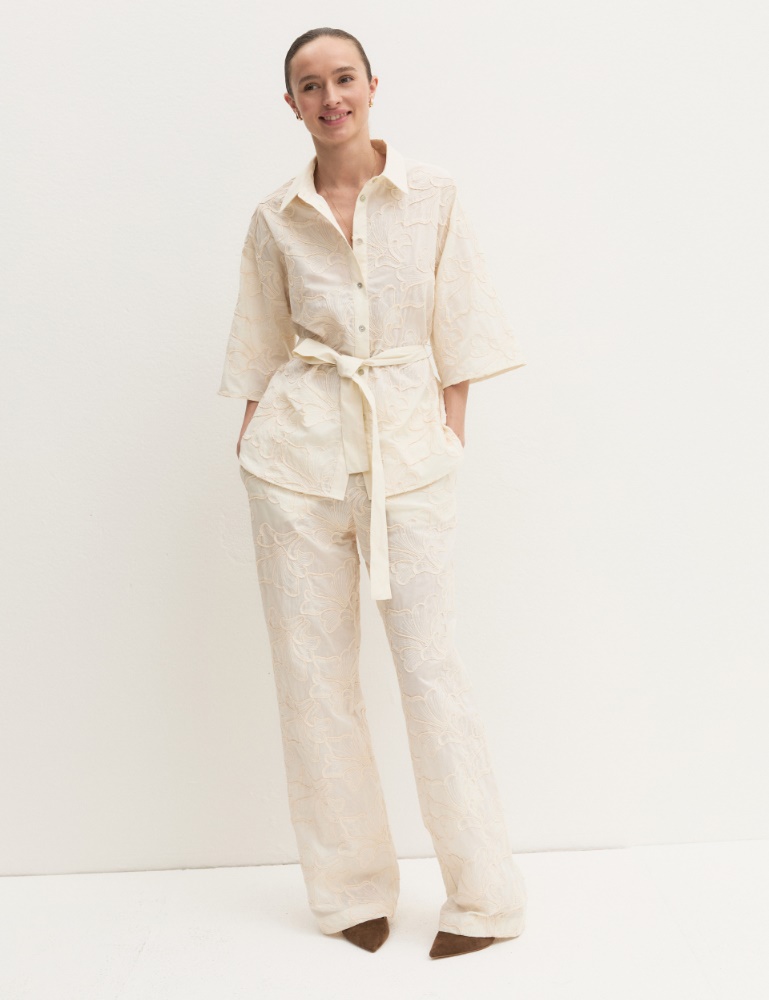 Camicia con cintura abbinata - Emme - 4