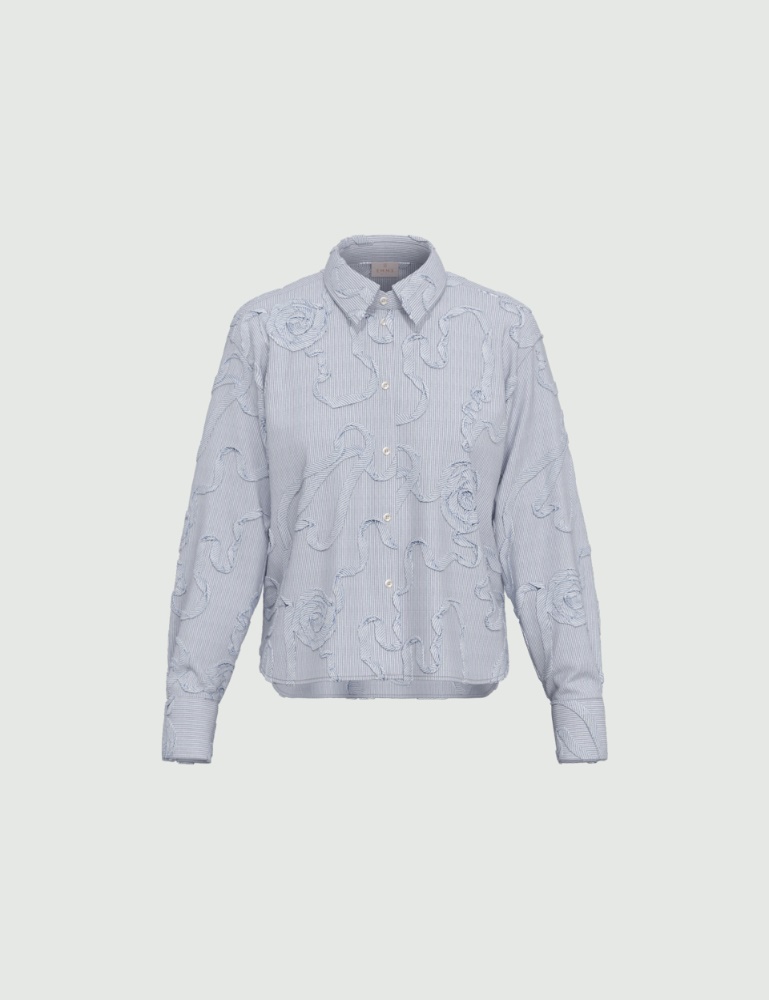 Embroidered boxy shirt - Emme - 4