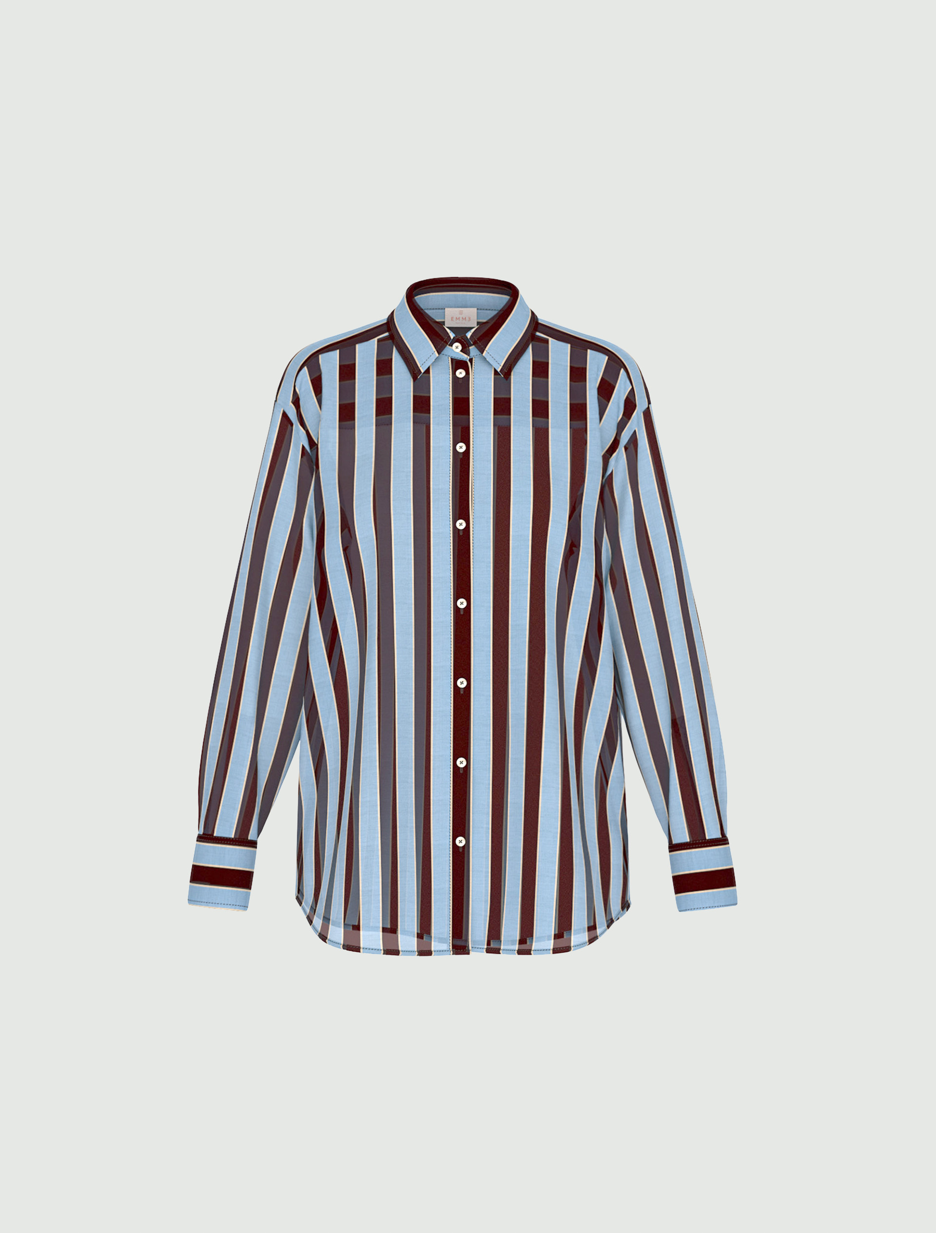 Cotton muslin shirt - COFFEE - Emme - 4