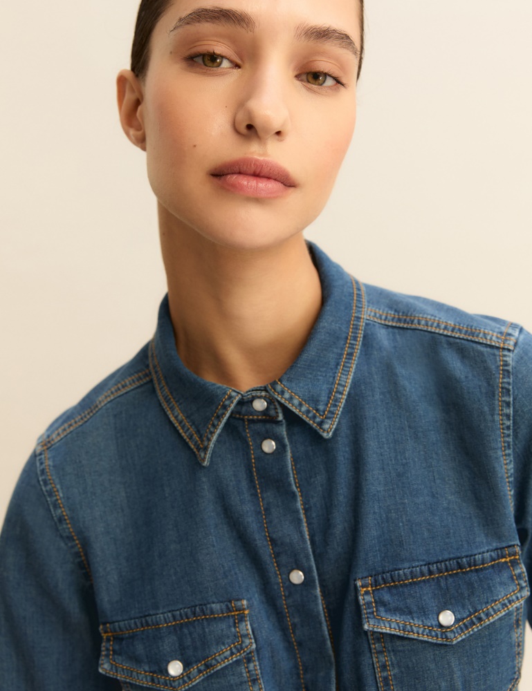 Camicia in denim - Emme - 5
