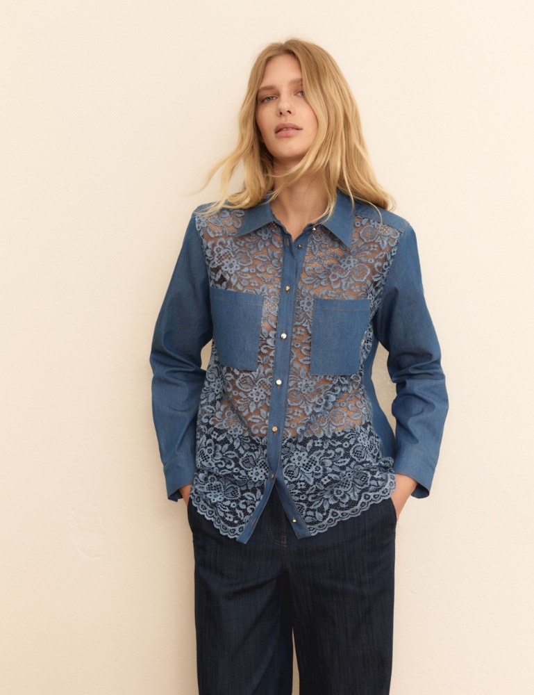 Lace-front shirt - Emme - 4