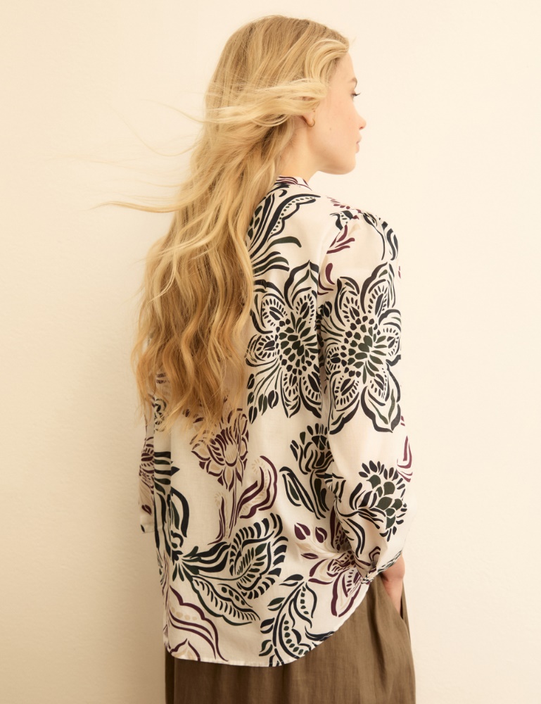 Printed muslin blouse - Emme - 3