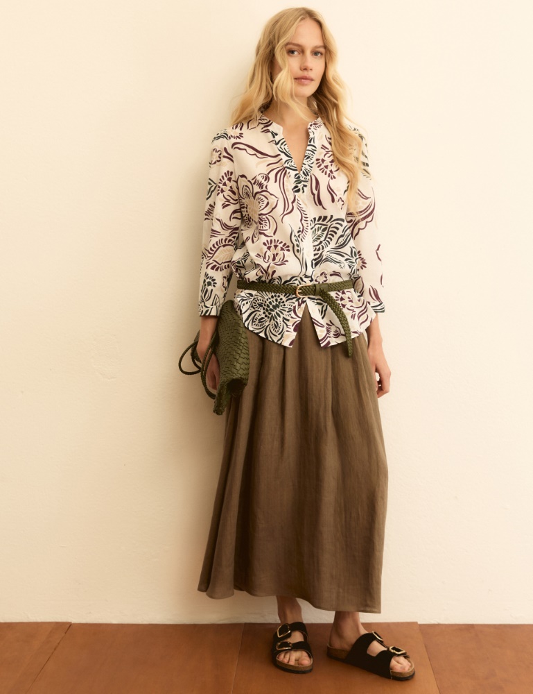 Printed muslin blouse - Emme - 2